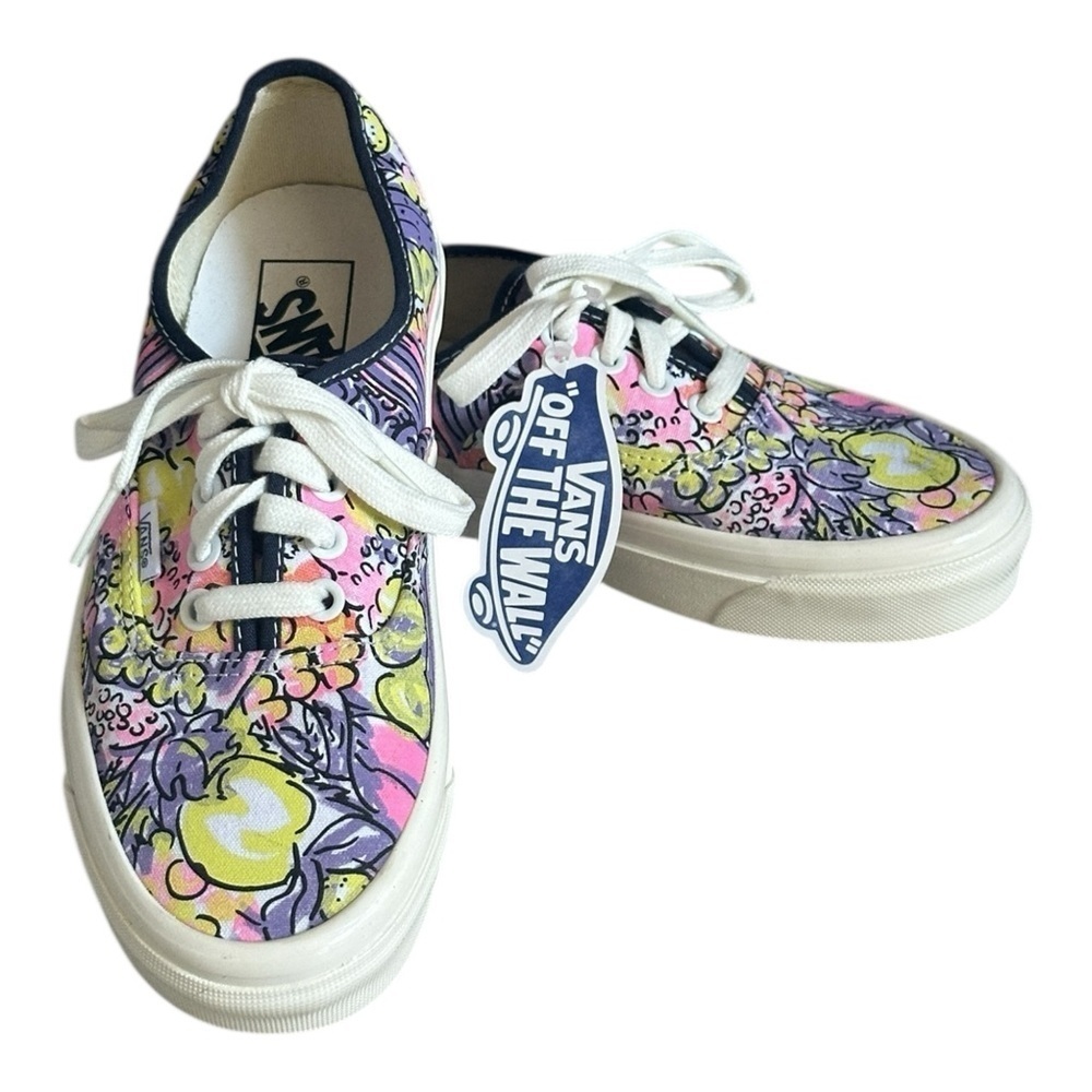 Vans Anaheim Factory Style 44 DX Authentic W7 Floral Fruit Abstract Sneakers NWT